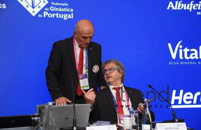 Фарид Гаибов переизбран президентом Европейской гимнастики Португалия АЛБУФЕЙРА 3 декабря 2022
